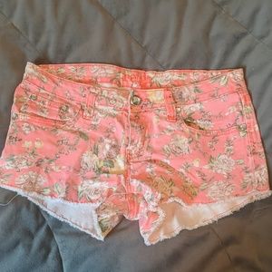 REIGN Shorts Neon Floral Size 9 EUC